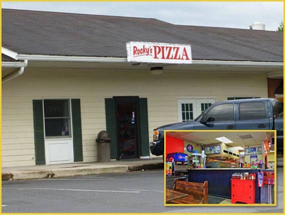 Rocky's Pizza Entrance