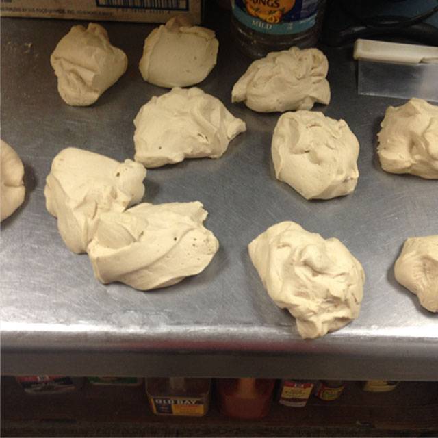 portioned dough